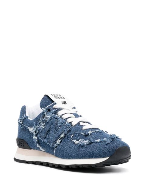 574 new balance x miu miu denim sneakers|New Balance denim miu.